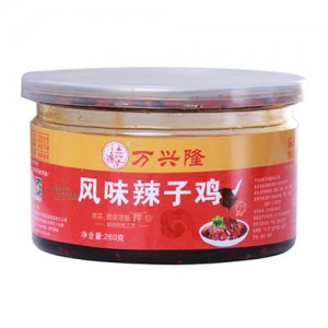 萬(wàn)興隆麻辣紅油風(fēng)味辣子雞260g