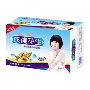龐迪核桃花生復合植物蛋白飲料240ml罐裝