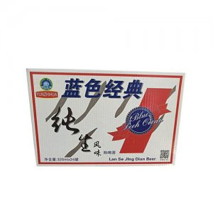 藍(lán)發(fā)純生風(fēng)味啤酒320ml×24罐