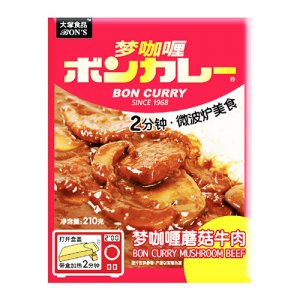 大塚食品夢咖喱蘑菇牛肉（精裝）