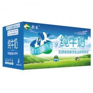 新農冰川純牛奶