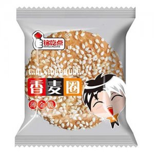銘吃點(diǎn)香麥圈薄金脆餅干散裝稱重
