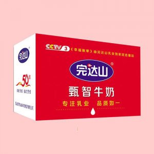 完達(dá)山甄智牛奶12盒單提手提袋