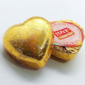 巧力士心形金巧克力