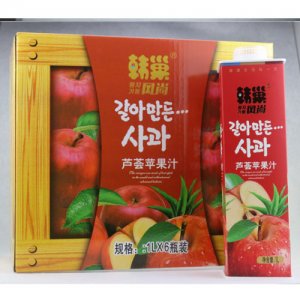 韓巢蘆薈蘋(píng)果汁飲料1L
