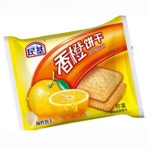 民基香橙酥性餅干稱重