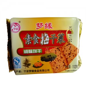 夢緣素食梅干菜餅干112g