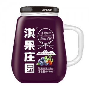 淇果莊園藍莓枸杞復合果汁345ml