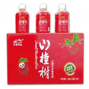 中奧飲品山楂樹(shù)山楂汁風(fēng)味飲料350x15瓶
