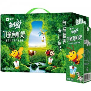 蒙牛未來星兒童有機(jī)奶利樂苗條裝190ML×12包