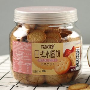 探險食客日式小圓餅?zāi)先槲缎A餅干380g