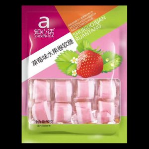 知心話(huà)草莓味水果卷軟糖92g