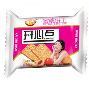寶杰開心點蜜桃餅韌性餅干