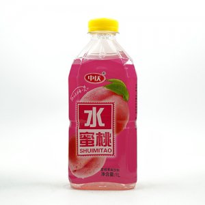 中仸水蜜桃果味飲料1L