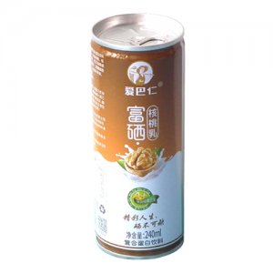 愛巴仁富硒核桃乳復(fù)合蛋白飲料灌裝240ml