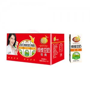 維維無菌磚經(jīng)典豆奶250mlx12盒