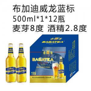 布加迪夜場啤酒藍(lán)標(biāo)500ml1×12
