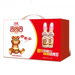百慧貝貝星發(fā)酵乳酸菌200mlx24瓶裝