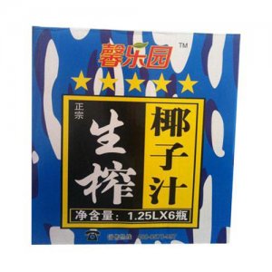 馨樂(lè)園生榨椰子汁1.25L6瓶裝