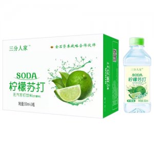 三分天地檸檬蘇打飲料350mlx24