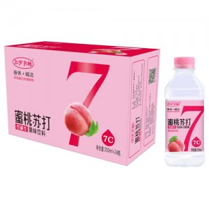 三分天地蜜桃蘇打果味飲料350mlx24瓶