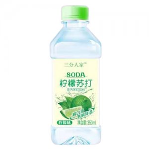 三分人家檸檬蘇打水飲料350ml