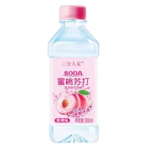 三分人家蜜桃蘇打水飲料350ml