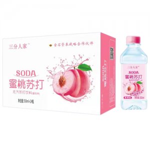 三分人家蜜桃蘇打飲料350mlx24