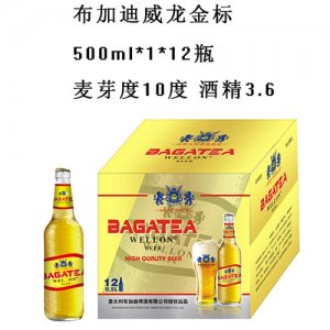 布加迪威龍金標啤酒500mlx12瓶
