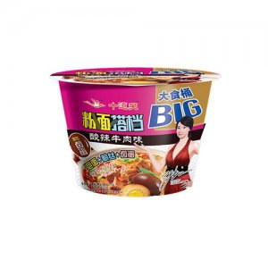 十道關粉面搭檔酸辣牛肉味桶裝