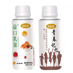 佰樂源益口乳果酸奶黃桃+椰果310ml