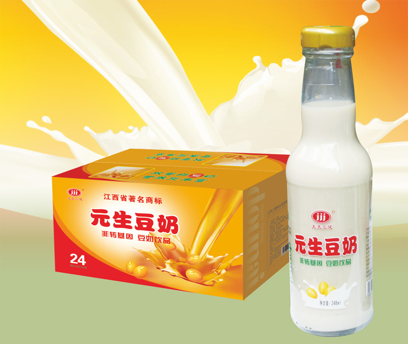 營(yíng)養(yǎng)早餐豆奶植物蛋白飲品豆奶飲料貼牌定制