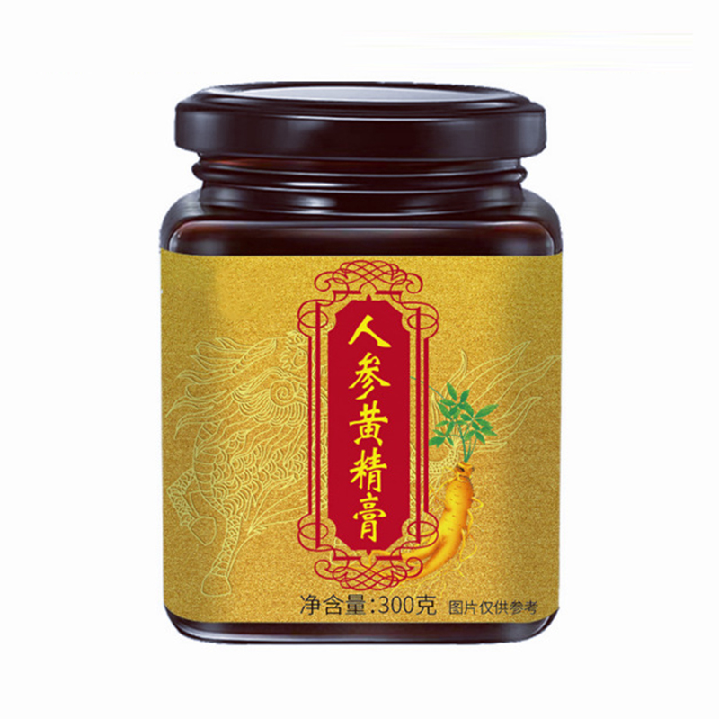 直銷 黃精人參阿膠膏生產(chǎn)廠家瓶裝300克山楂雞內(nèi)金六物膏方代加工.jpg