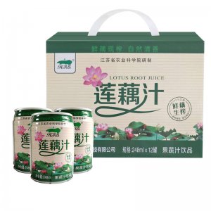 荷潤(rùn)蓮藕汁248mlx12罐禮盒裝貼牌OEM/ODM