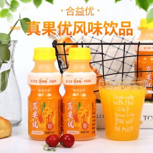 合益優(yōu)真果優(yōu)芒果風(fēng)味果汁飲料340mlx12瓶貼牌定制代加工