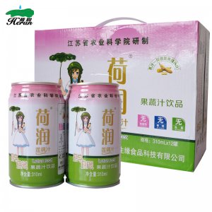 荷潤(rùn)310ml罐裝蓮藕汁OEM/ODM定制代加工
