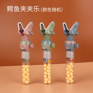 兒童玩具創(chuàng)意糖果伸縮鯊魚(yú)貼牌定制代加工