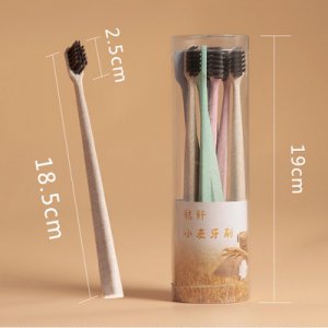 8支裝日系風小麥秸稈牙刷OEM代加工