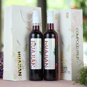花間百香果紅樹莓復合果酒貼牌定制代加工