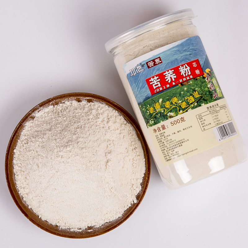 特產(chǎn)級苦蕎芯粉500g罐代加工貼牌OEM/ODM