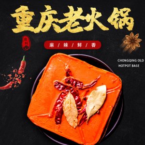 喜呷重慶麻辣鮮香老火鍋底料500g麻辣牛油方塊火鍋調(diào)味料OEM代加工