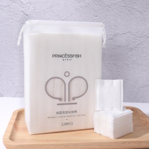 228片卸妝棉化妝棉片加厚雙面雙效袋裝卸妝清潔用一次性卸妝棉片貼牌定制代加工