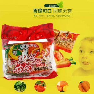 健兒樂(lè)田園鈣奶小饅頭餅干貼牌定制代加工