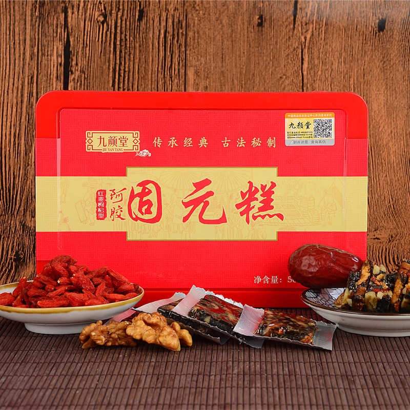 500g/盒女士型阿膠糕九顏堂代加工貼牌OEM/ODM