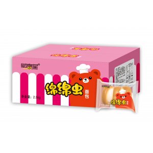 綿綿蟲(chóng)豆奶味面包貼牌定制代加工
