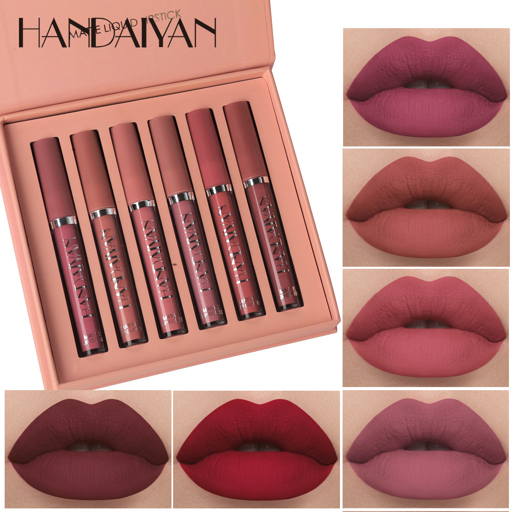 HANDAIYAN 6支唇彩套裝貼牌定制代加工