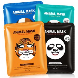 動物面膜組合老虎山羊奶OEM/ODM代加工