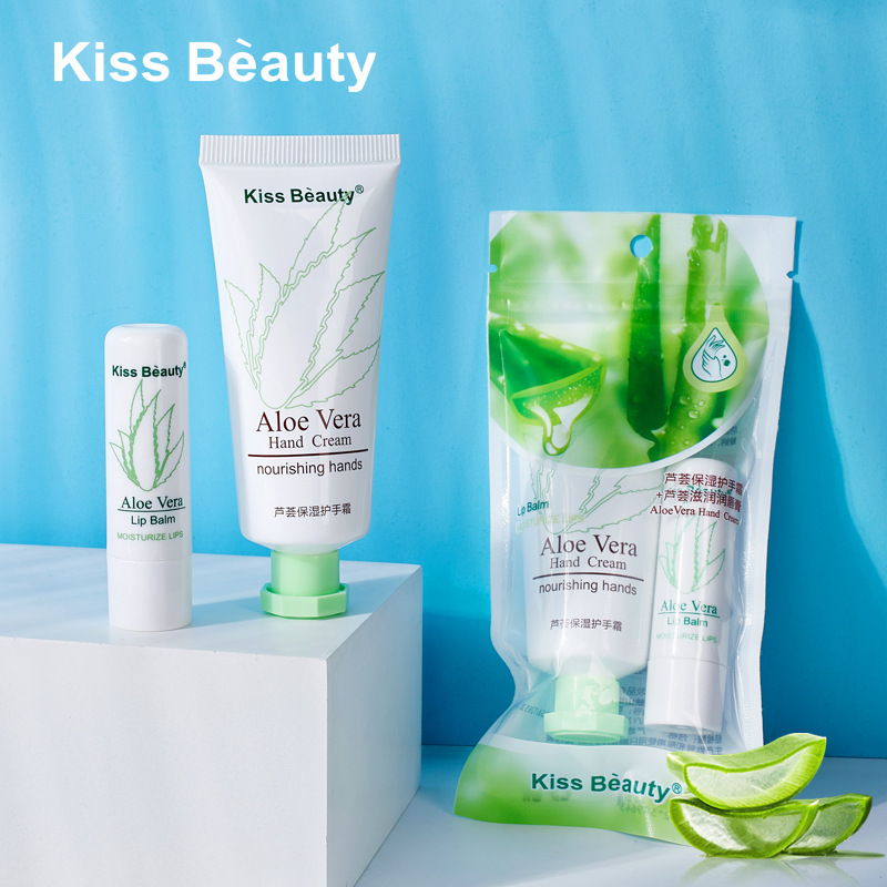 kiss beauty蘆薈潤(rùn)唇膏護(hù)手霜貼牌OEM/ODM