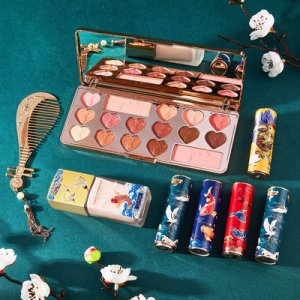 中國風口紅眼影盤粉貼牌OEM/ODM