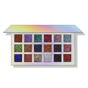 幻彩鐳射盤(pán)18色金蔥粉閃粉眼影代加工貼牌OEM/ODM